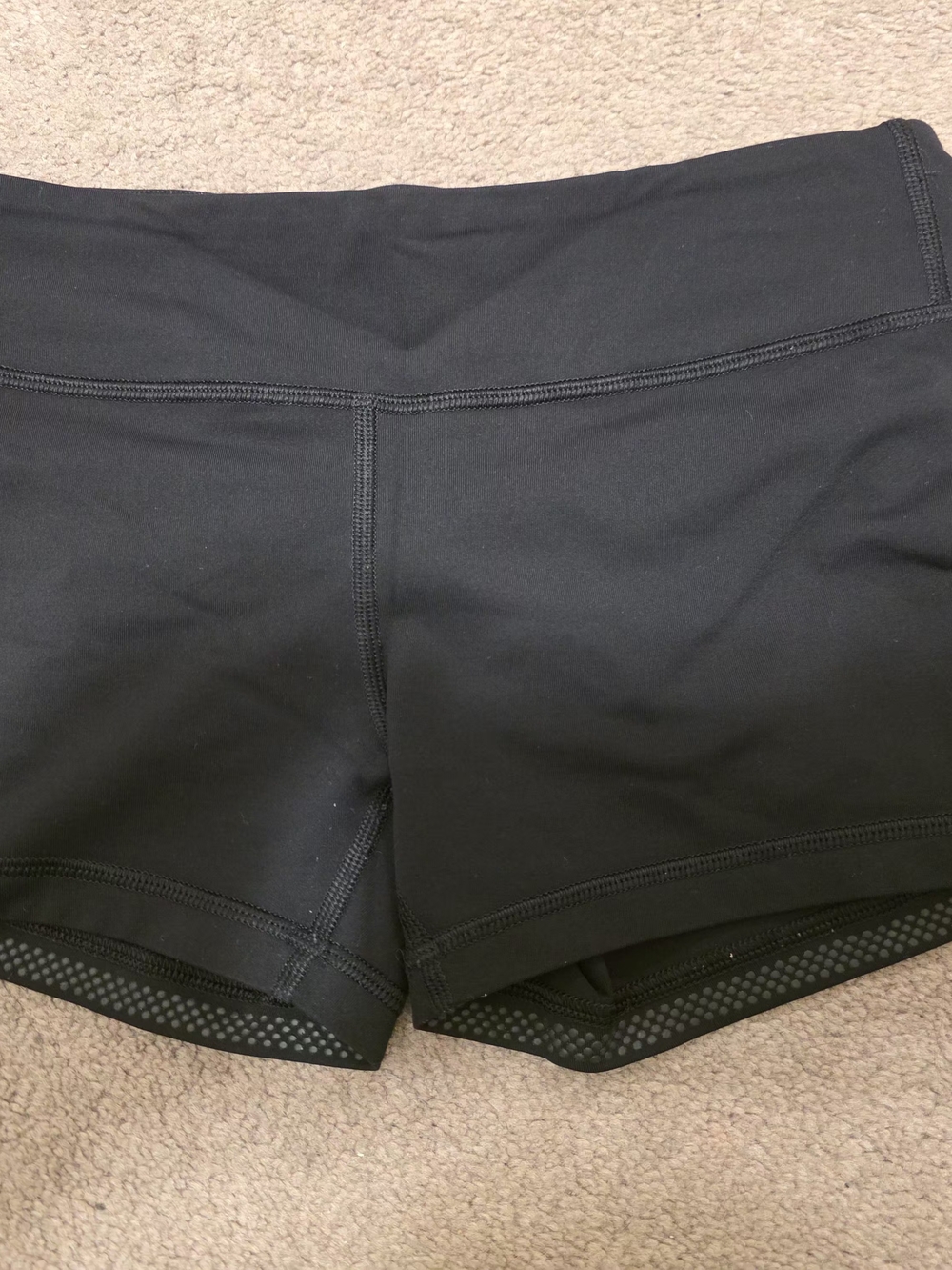 Ivivva Black High-Rise Bike Shorts with Mesh Trim